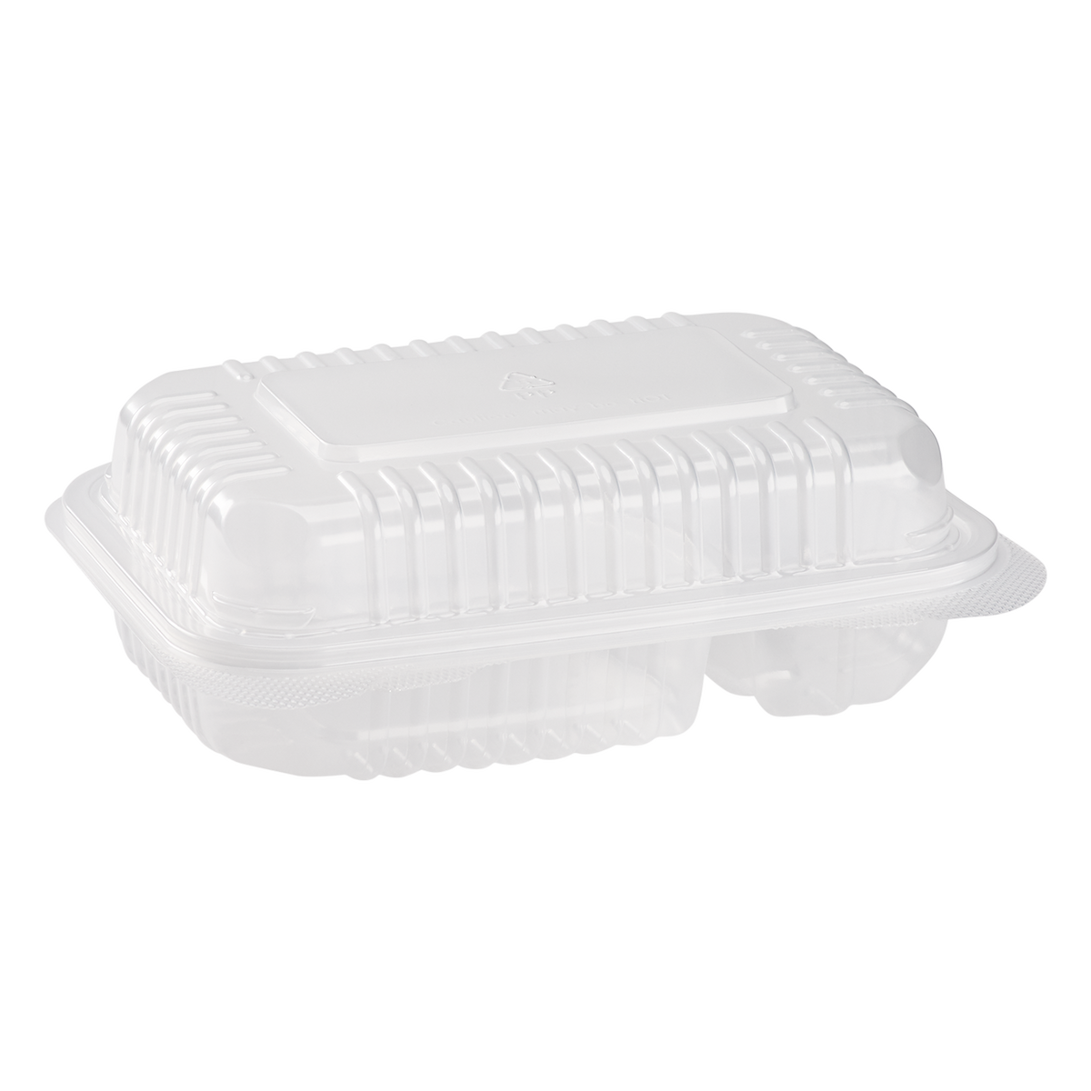 7''x7'' Hinged Containers - Medium Clamshell Takeout Boxes - Karat PP  Plastic - 250 count
