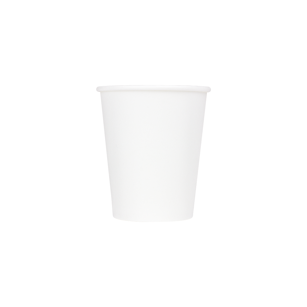 12 oz Hot Paper Cups Plain White, 1000 ct