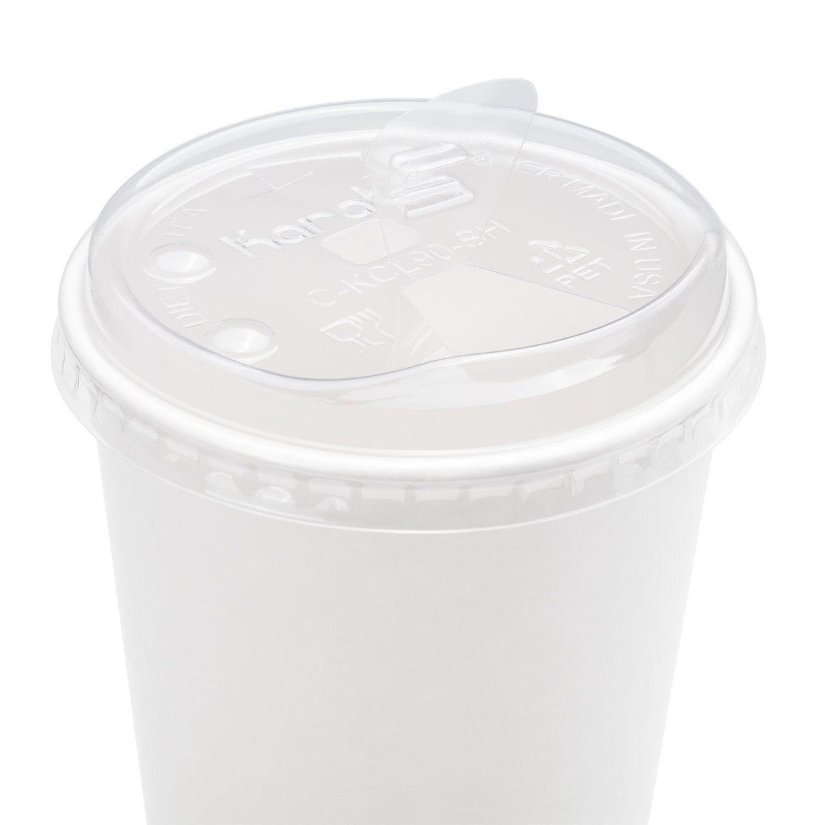 KR 22 oz White Paper Soda Cup (90mm Rim) - 1000/Case