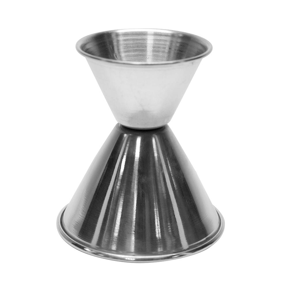 1oz/2oz Stainless Steel Cocktail Jigger Shot Glass Measuring Cup, Black