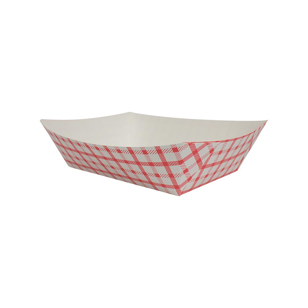 Karat Food Tray - Shepherd's Check (Red) - 2.5 lb