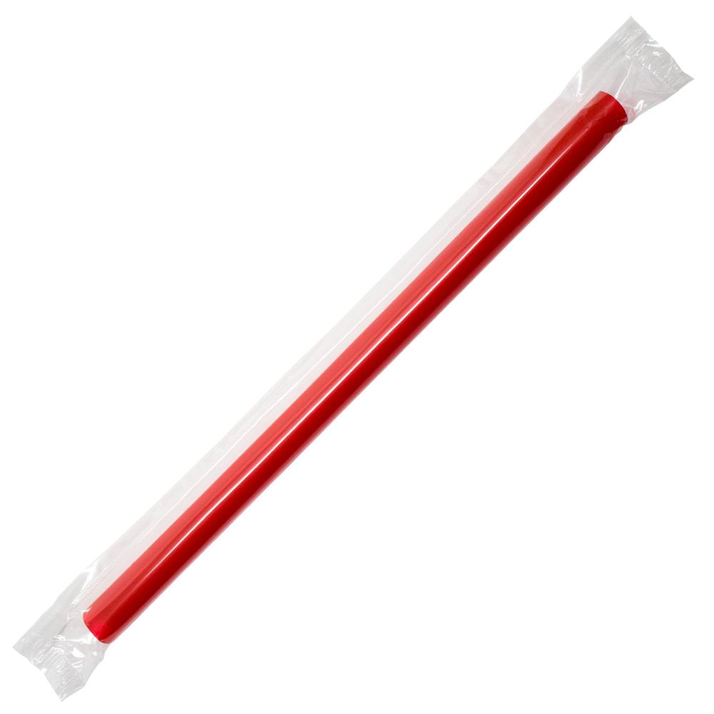 Plastic Straws 7.5'' Bubble Tea Straws (10mm) Poly Wrapped - Mixed Str