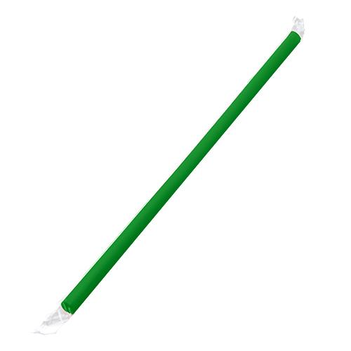 Green Plastic Straws 9'' Giant Straws (8mm)