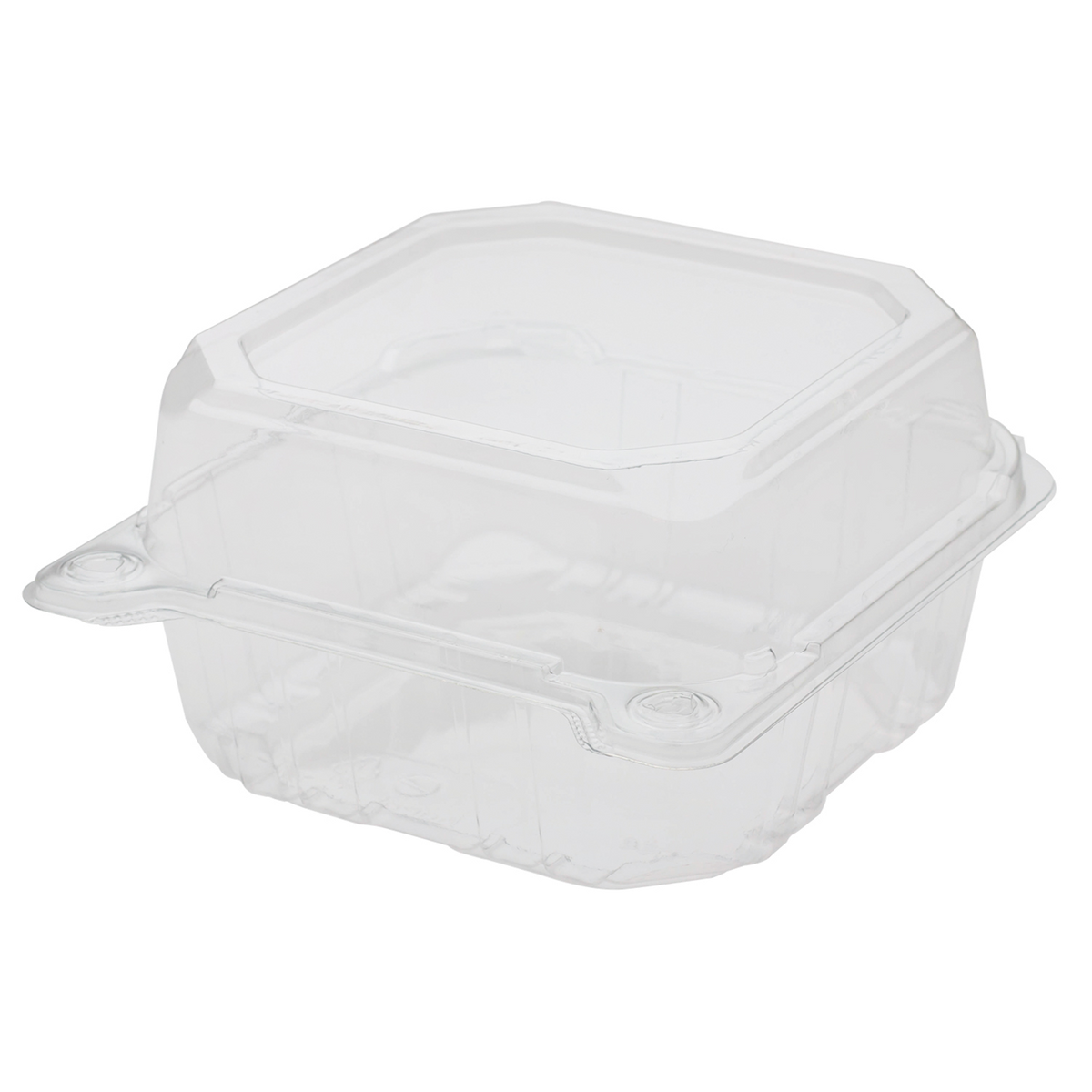 TGC 6 Sandwich, Clear Clamshell, PET Hinged Lid, 6 x 6 (500 Containers)