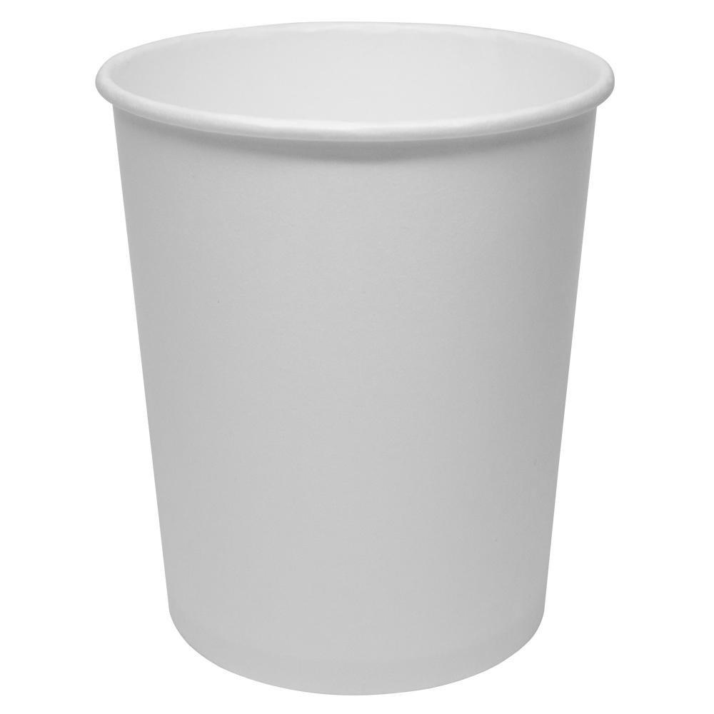 8oz White Paper Cup with Lid Togo Sauce Container Disposable Soup Ice Cream  Cups