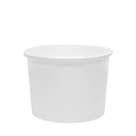 12 oz To Go Soup Containers with Lids, Disposable Paper Bowls (50 Pack,  White)