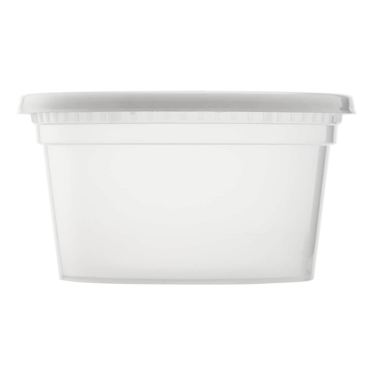 12 oz. (3/4 Pint) Plastic Freezer Food Storage Deli Soup Containers Tubs  w/Lids
