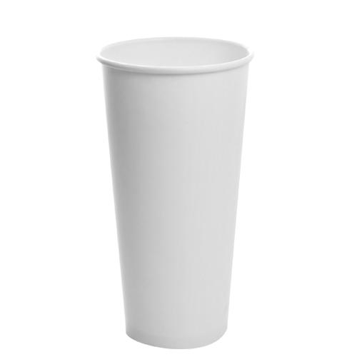 20 oz White Compostable Hot Cup | Paper |Custom Printed | 1000 count