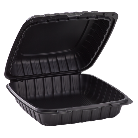 9.25 Black Foam Take Out Containers