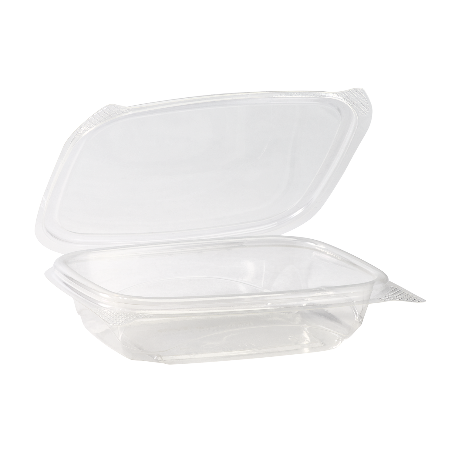32 oz Hinged Deli Box - Clear Compostable PLA - 200 ct