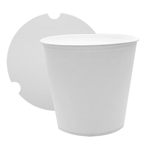 128 oz. Plastic Food Storage Deli Containers With Lids, Ice Cream Bucket &  Soup Pail