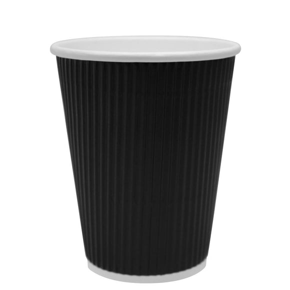Disposable Coffee Cups - 8oz Insulated Paper Hot Cups - White (80mm) - 500  ct