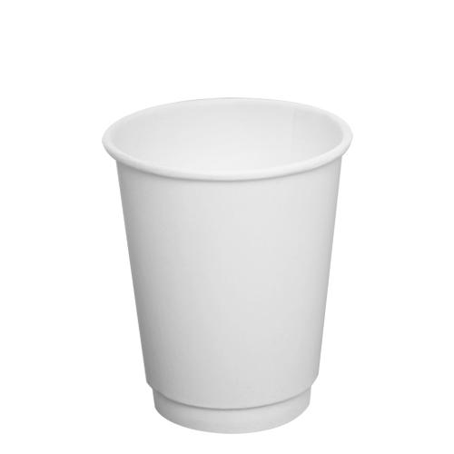 8 oz. Seattle's Best Logo Paper Hot Cups, White/Red Disposable Coffee Cups  1,000/Case