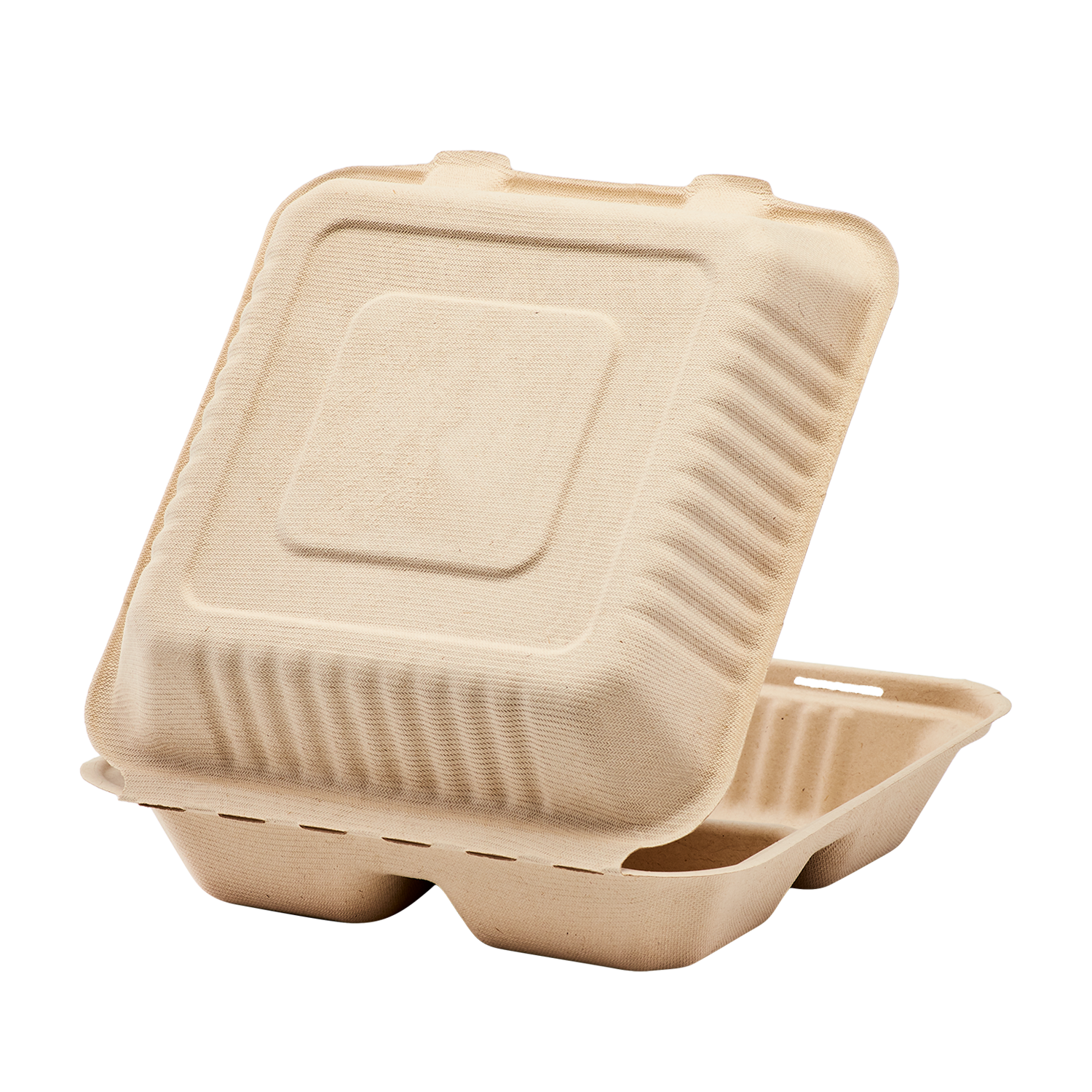 Kraft Clamshell Take-out Boxes Eco-friendly Disposable 3