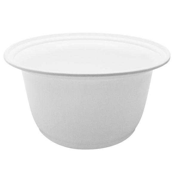 Plastic Salad Bowl APET shape with Fork 500ml 19x14x7,6cm (100 Units)