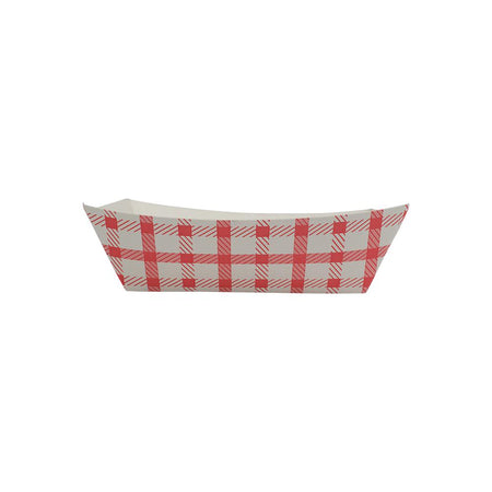 Karat Food Tray - Shepherd's Check (Red) - 2.5 lb