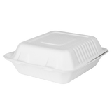 PFAS Free Compostable 8''x8'' Bagasse Food Containers - Karat Earth - 200 ct-Karat