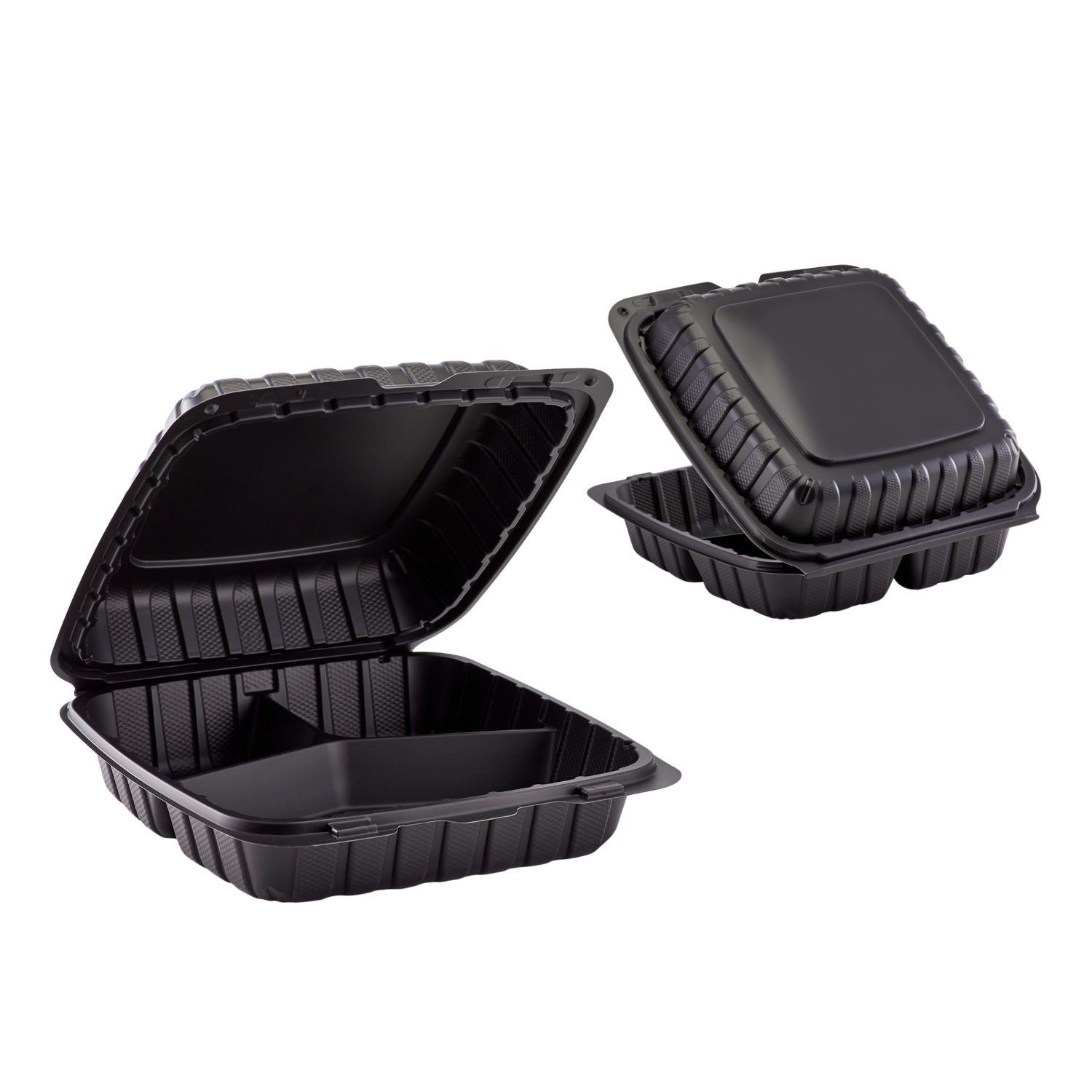 Plastic 3-Compartment Take Out Container 1ct