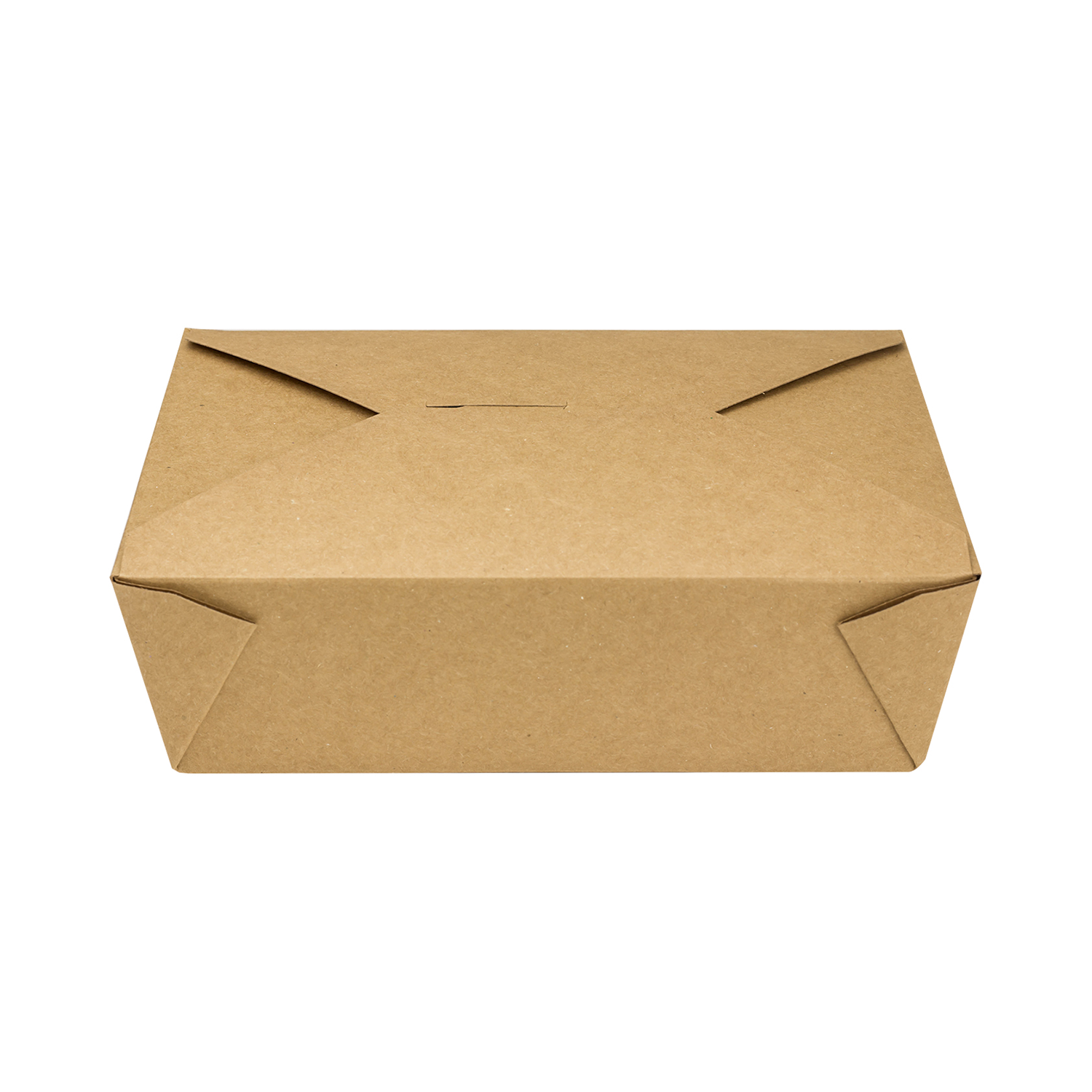 Choice 7 3/4 x 5 1/2 x 2 Kraft Microwavable Folded Paper #2 Take-Out  Container - 200/Case