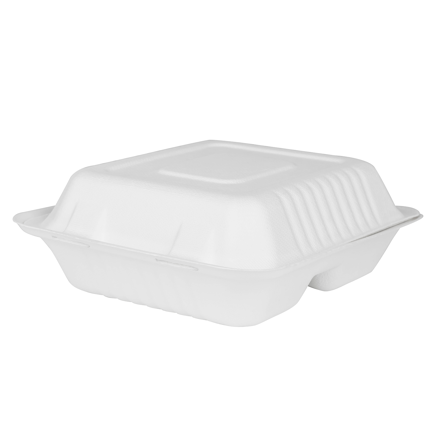 8x8.5x2.8 Eco-Friendly Disposable Takeout Box - Single Compartment