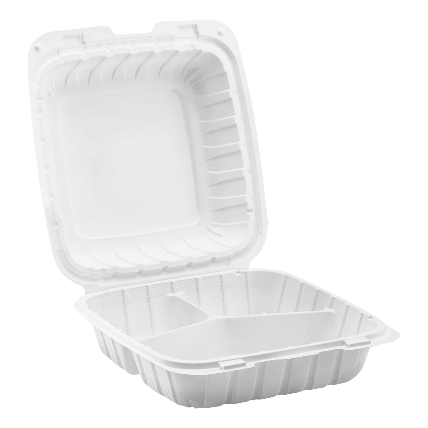 Three Plastic Food Containers For Take Away, Isolated On White Background  Stock Photo, Picture and Royalty Free Image. Image 83679659.