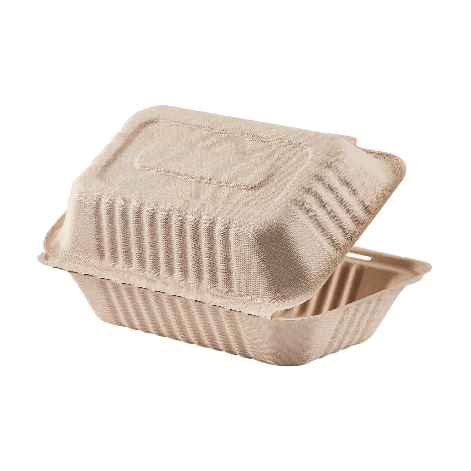 1200ML 145*145*45mm Biodegradable Takeaway Boxes 6 Compartment