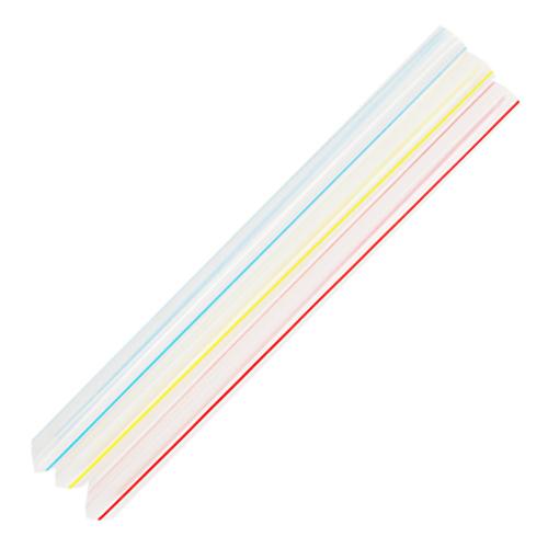 Plastic Straws 7.5'' Bubble Tea Straws (10mm) Poly Wrapped - Mixed Str
